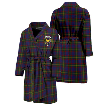 Durie Tartan Bathrobe with Family Crest Unisex S - Tartan Vibes Clothing