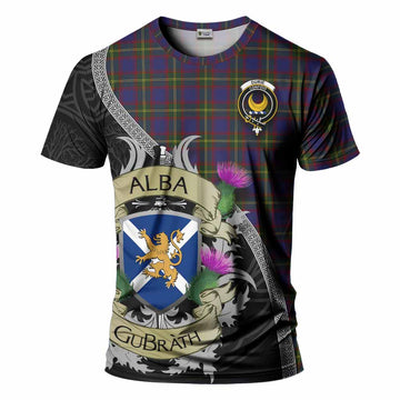 Durie Tartan Family Crest T-Shirt Lion Rampant Royal Thistle Shield Celtic Inspired Kid's Shirt - Tartan Vibes Clothing