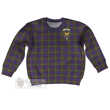 Durie Tartan Kid Ugly Sweater with Family Crest Kid - Tartan Vibes Clothing