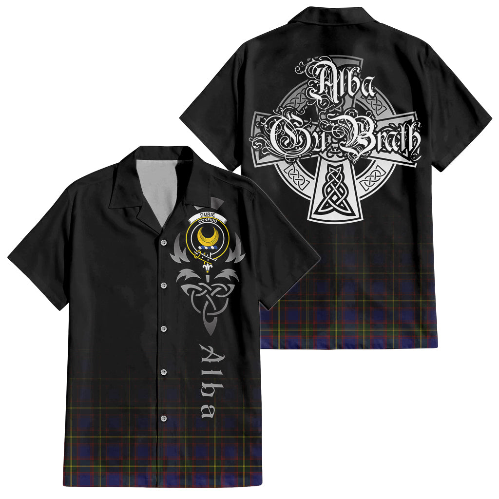 Durie Tartan Hawaiian Shirt Shirt Featuring Alba Gu Brath Family Crest Celtic Inspired Kid - Tartan Vibes Clothing