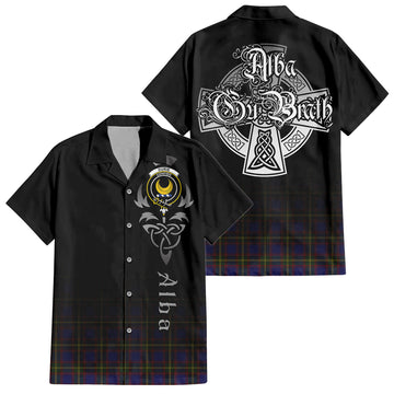 Durie Tartan Hawaiian Shirt Shirt Featuring Alba Gu Brath Family Crest Celtic Inspired Kid - Tartan Vibes Clothing