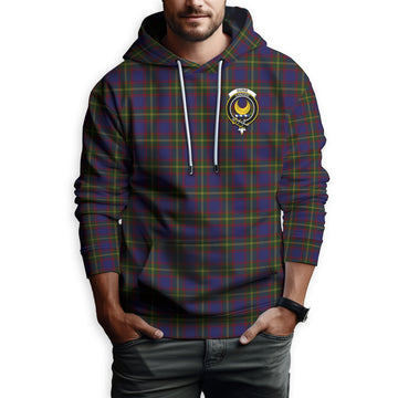 Durie Tartan Hoodie with Family Crest Zip Hoodie - Tartan Vibes Clothing
