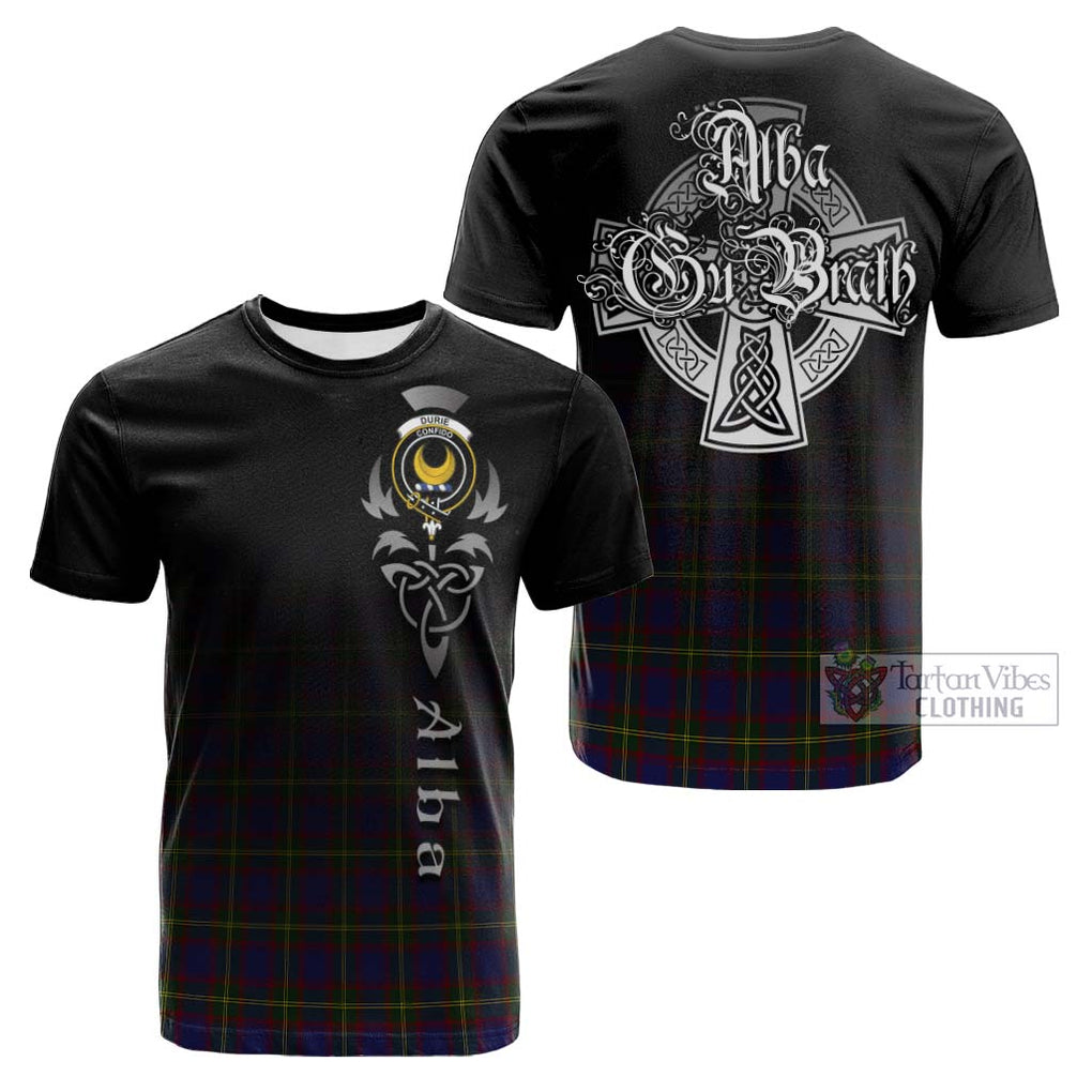 Durie Tartan Cotton T-shirt Featuring Alba Gu Brath Family Crest Celtic Inspired Kid's Shirt - Tartan Vibes Clothing