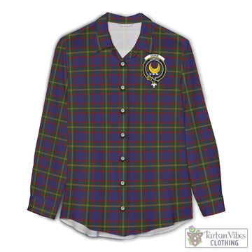 Durie Tartan Women's Casual Shirt with Family Crest Female - Tartan Vibes Clothing