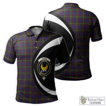 Durie Tartan Men's Polo Shirt with Family Crest Circle Style Kid - Tartan Vibes Clothing