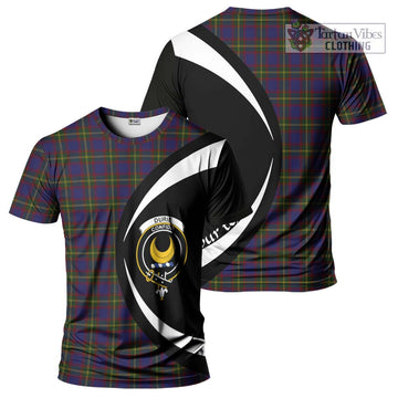 Durie Tartan T-Shirt with Family Crest Circle Style Kid's Shirt - Tartan Vibes Clothing