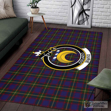 Durie Tartan Area Rug with Family Crest L 59*86 inch (150x220 cm) - Tartan Vibes Clothing