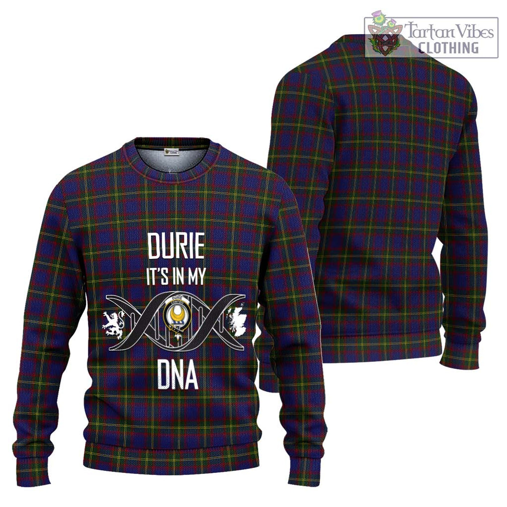 Durie Tartan Ugly Sweater with Family Crest DNA In Me Style Unisex - Tartan Vibes Clothing