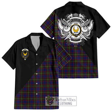 Durie Tartan Hawaiian Shirt with Family Crest and Military Logo Style Kid - Tartan Vibes Clothing