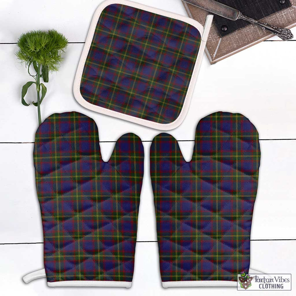 Durie Tartan Combo Oven Mitt & Pot-Holder Combo 2 Oven Mitt & 1 Pot-Holder Black - Tartan Vibes Clothing