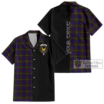 Durie Tartan Hawaiian Shirt with Family Crest and Half Of Me Style Kid - Tartan Vibes Clothing
