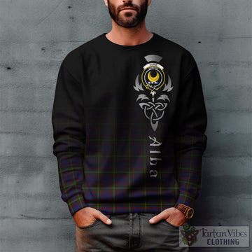 Durie Tartan Sweatshirt Featuring Alba Gu Brath Family Crest Celtic Inspired Unisex - Tartan Vibes Clothing