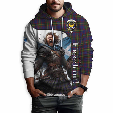 Durie Crest Tartan Hoodie Inspired by the Freedom of Scottish Warrior Pullover Hoodie - Tartan Vibes Clothing