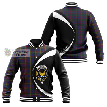 Durie Tartan Baseball Jacket with Family Crest Circle Style Unisex - Tartan Vibes Clothing