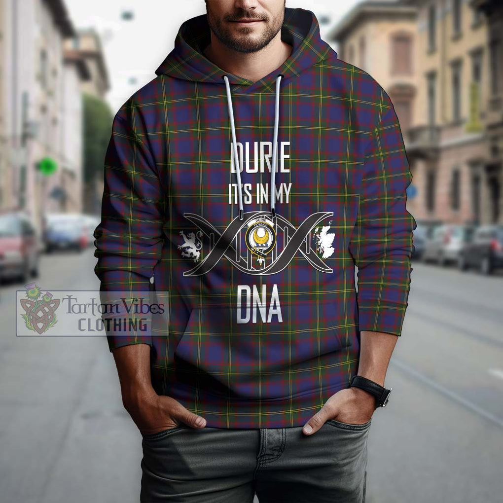 Durie Tartan Hoodie with Family Crest DNA In Me Style Pullover Hoodie - Tartan Vibes Clothing