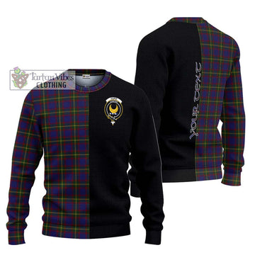 Durie Tartan Ugly Sweater with Family Crest and Half Of Me Style Unisex - Tartan Vibes Clothing