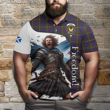 Durie Crest Tartan Polo Shirt Inspired by the Freedom of Scottish Warrior Kid - Tartan Vibes Clothing