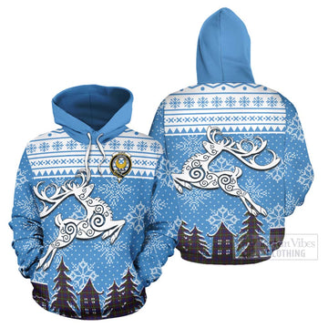 Durie Clan Christmas Hoodie Celtic Reindeer Style