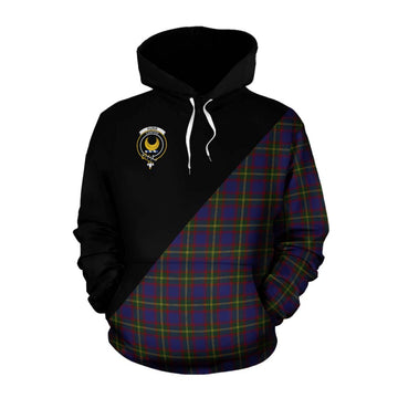 Durie Tartan Cotton Hoodie with Family Crest and Military Logo Style Pullover Hoodie XS - Tartan Vibes Clothing