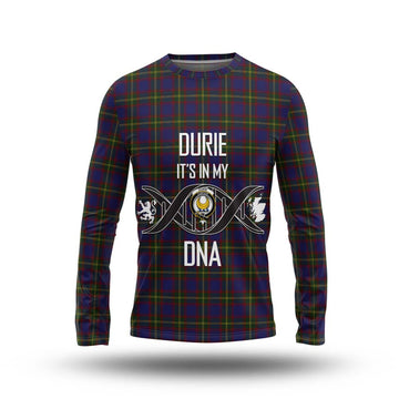 Durie Tartan Long Sleeve T-Shirt with Family Crest DNA In Me Style Unisex - Tartan Vibes Clothing