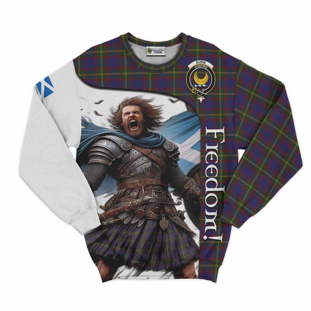 Durie Crest Tartan Sweatshirt Inspired by the Freedom of Scottish Warrior Unisex - Tartan Vibes Clothing