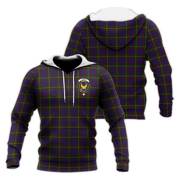 Durie Tartan Knitted Hoodie with Family Crest Unisex Knitted Pullover Hoodie - Tartan Vibes Clothing