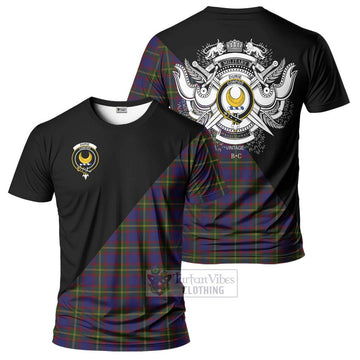 Durie Tartan T-Shirt with Family Crest and Military Logo Style Kid's Shirt - Tartan Vibes Clothing