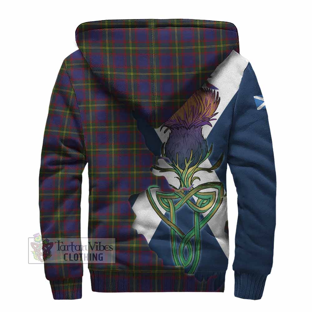 Durie Tartan Family Crest Sherpa Hoodie Scottish Thistle Celtic Inspired - Tartan Vibes Clothing