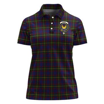 durie-tartan-polo-shirt-with-family-crest-for-women
