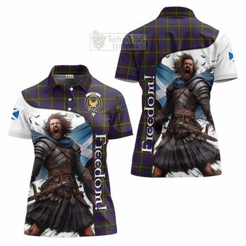 Durie Crest Tartan Women's Polo Shirt Inspired by the Freedom of Scottish Warrior - Tartan Vibes Clothing