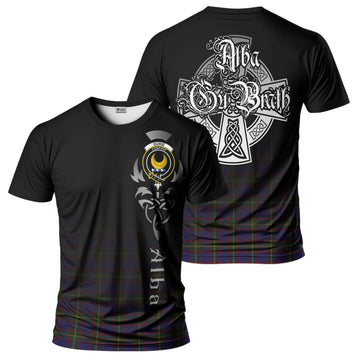 Durie Tartan T-Shirt Featuring Alba Gu Brath Family Crest Celtic Inspired - Tartan Vibes Clothing