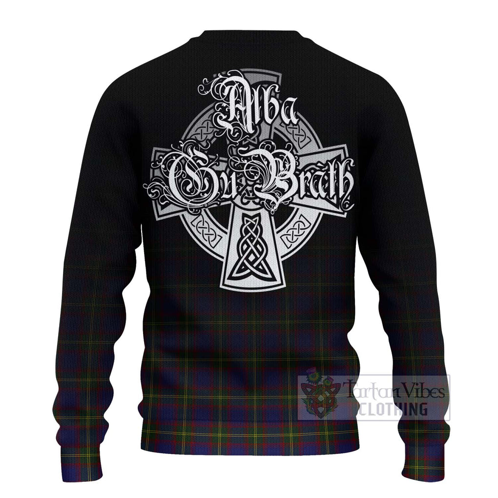 Durie Tartan Ugly Sweater Featuring Alba Gu Brath Family Crest Celtic Inspired - Tartan Vibes Clothing