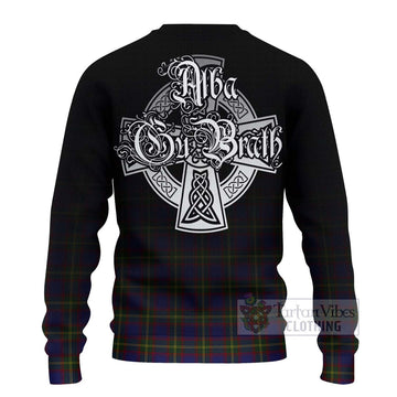 Durie Tartan Ugly Sweater Featuring Alba Gu Brath Family Crest Celtic Inspired - Tartan Vibes Clothing