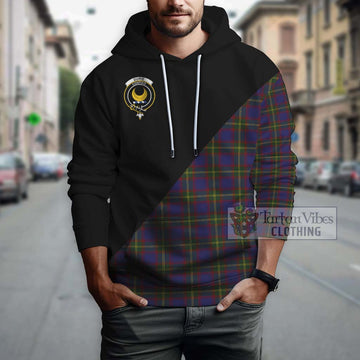 Durie Tartan Hoodie with Family Crest and Military Logo Style - Tartan Vibes Clothing
