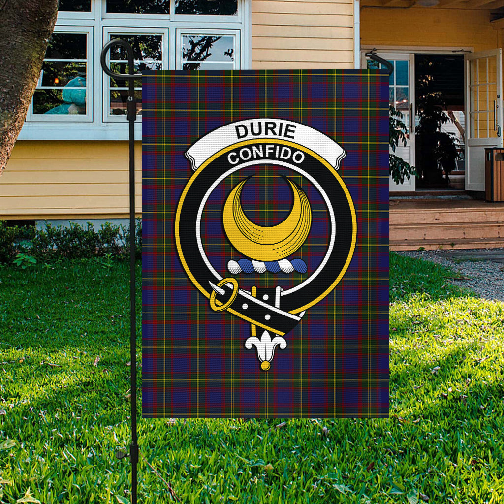 Durie Tartan Garden Flag with Family Crest Garden Flag - Tartan Vibes Clothing