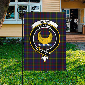Durie Tartan Flag with Family Crest