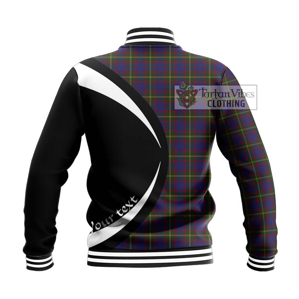 Durie Tartan Baseball Jacket with Family Crest Circle Style - Tartan Vibes Clothing
