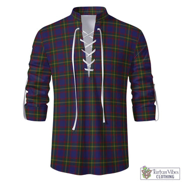 Durie Tartan Men's Scottish Traditional Jacobite Ghillie Kilt Shirt - Tartan Vibes Clothing