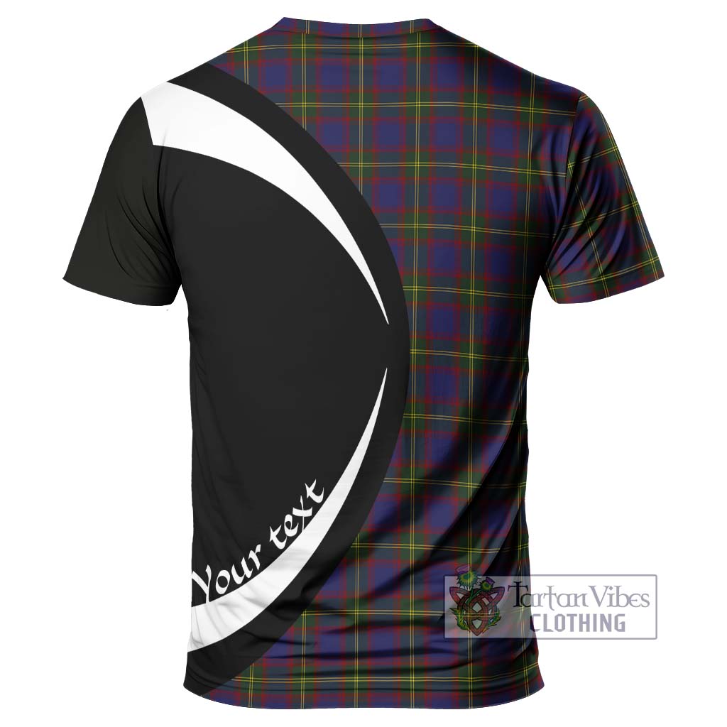 Durie Tartan T-Shirt with Family Crest Circle Style - Tartan Vibes Clothing