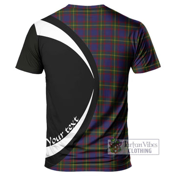 Durie Tartan T-Shirt with Family Crest Circle Style - Tartan Vibes Clothing