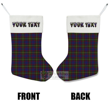 Durie Tartan Christmas Stocking with Personalized Text - Tartan Vibes Clothing