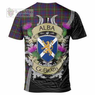 Durie Tartan Family Crest T-Shirt Lion Rampant Royal Thistle Shield Celtic Inspired - Tartan Vibes Clothing