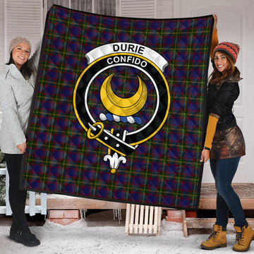 durie-tartan-quilt-with-family-crest