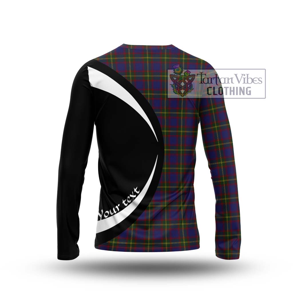 Durie Tartan Long Sleeve T-Shirt with Family Crest Circle Style - Tartan Vibes Clothing