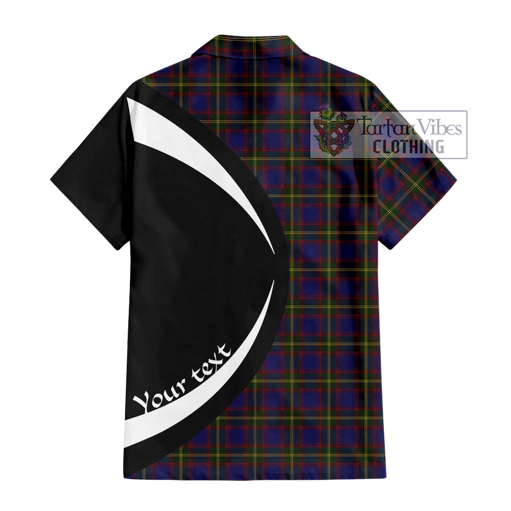Durie Tartan Hawaiian Shirt with Family Crest Circle Style - Tartan Vibes Clothing