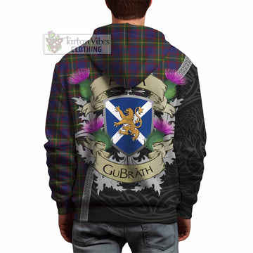Durie Tartan Family Crest Hoodie Lion Rampant Royal Thistle Shield Celtic Inspired - Tartan Vibes Clothing