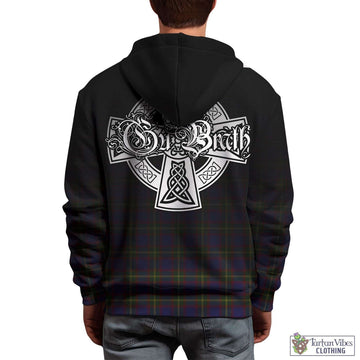 Durie Tartan Hoodie Featuring Alba Gu Brath Family Crest Celtic Inspired - Tartan Vibes Clothing