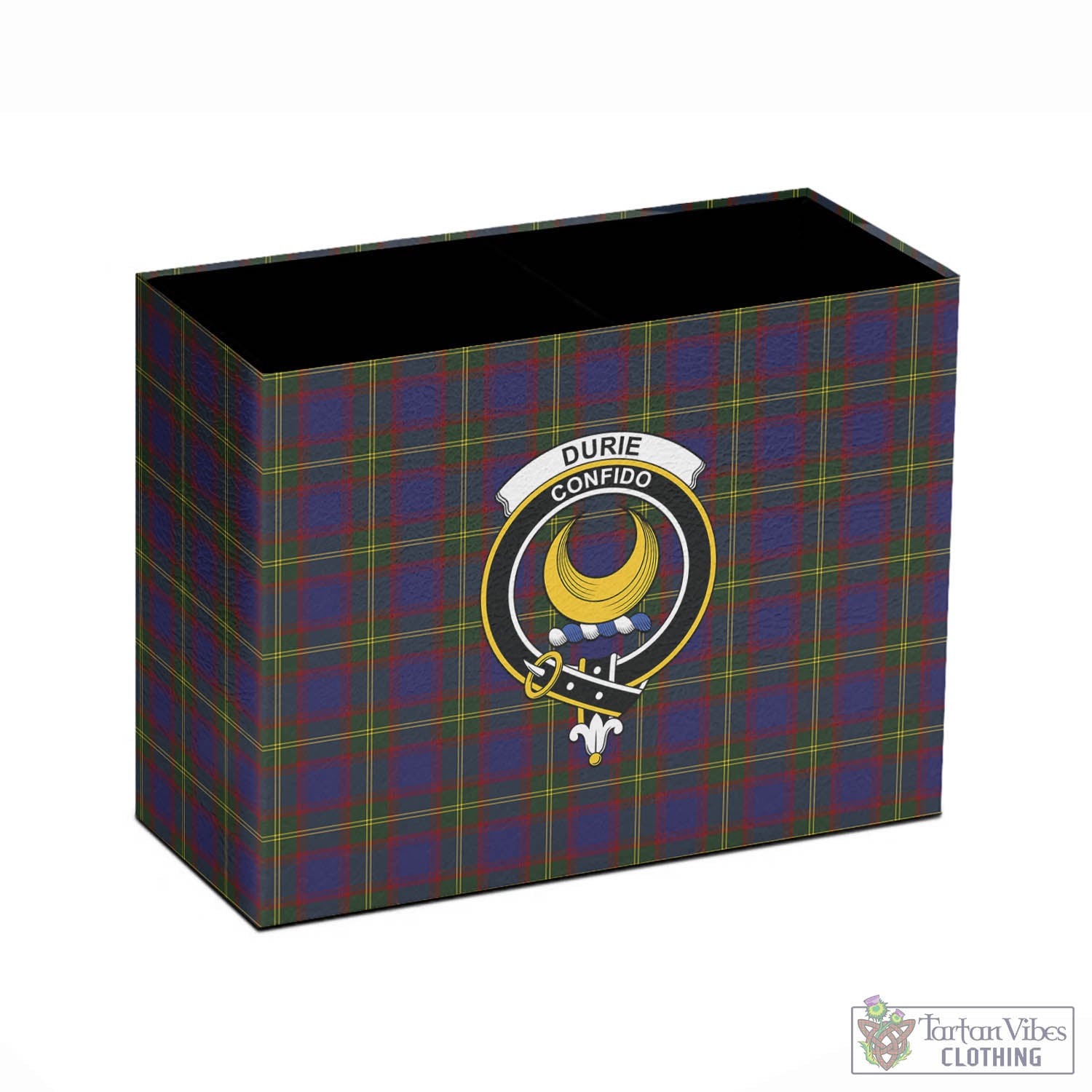 Durie Tartan Pen Holder with Family Crest - Tartan Vibes Clothing