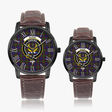 Durie Tartan Family Crest Leather Strap Quartz Watch - Tartan Vibes Clothing