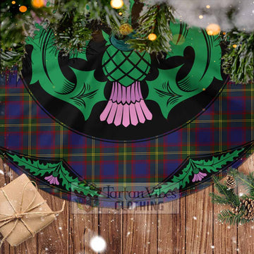 Durie Tartan Christmas Tree Skirt Scottish Thistle Style - Tartan Vibes Clothing